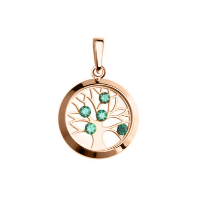 Anhänger aus Rotgold 585 mit Zirkonia