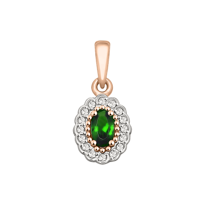 Anhänger aus Rotgold 585 mit Zirkonia