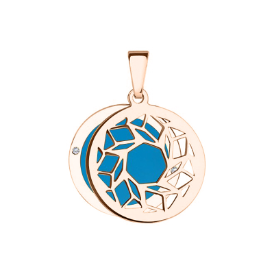 Anhänger aus Rotgold 585 mit Zirkonia
