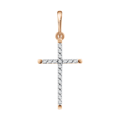 Anhänger aus Rotgold 585 mit Zirkonia