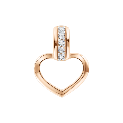 Anhänger aus Rotgold 585 mit Zirkonia