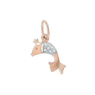 Anhänger aus Rotgold 585 mit Zirkonia