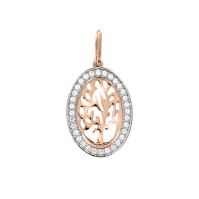 Anhänger aus Rotgold 585 mit Zirkonia