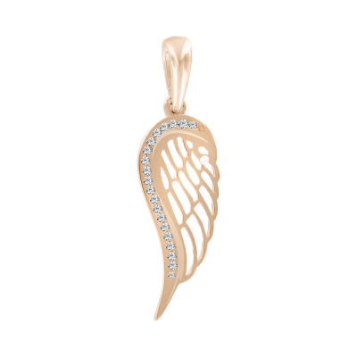 Anhänger aus Rotgold 585 mit Zirkonia