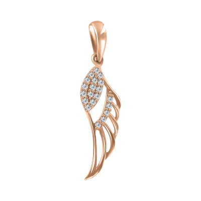 Anhänger aus Rotgold 585 mit Zirkonia