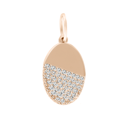 Anhänger aus Rotgold 585 mit Zirkonia