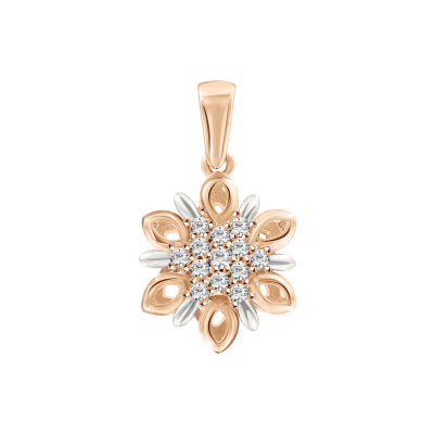 Anhänger aus Rotgold 585 mit Zirkonia