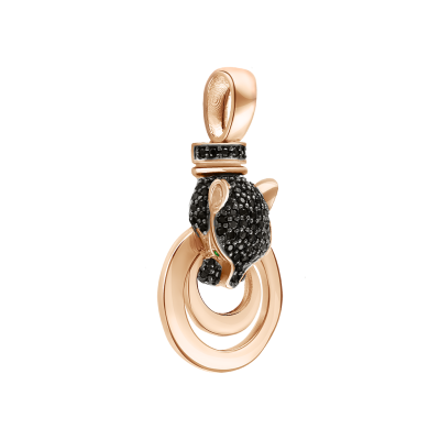Anhänger aus Rotgold 585 mit Zirkonia