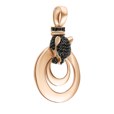 Anhänger aus Rotgold 585 mit Zirkonia