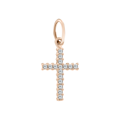 Anhänger aus Rotgold 585 mit Zirkonia