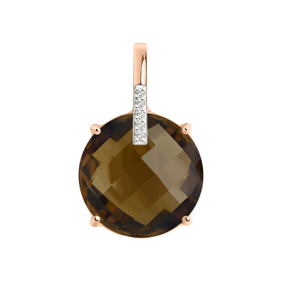 Anhänger aus Rotgold 585 mit Zirkonia