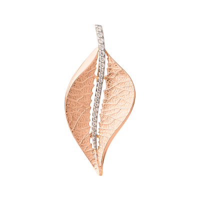 Anhänger aus Rotgold 585 mit Zirkonia