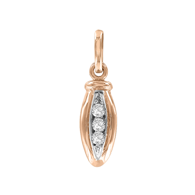 Anhänger aus Rotgold 585 mit Zirkonia
