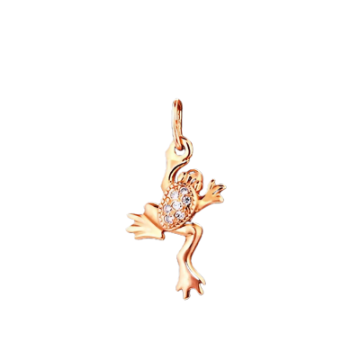 Anhänger aus Rotgold 585 mit Zirkonia