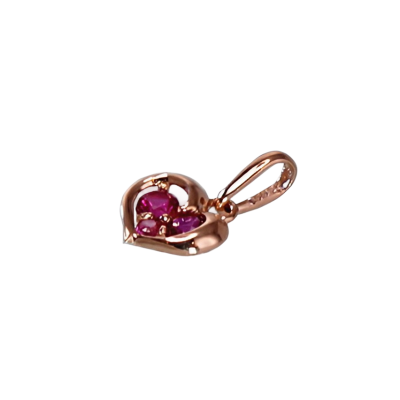 Anhänger aus Rotgold 585 mit Zirkonia