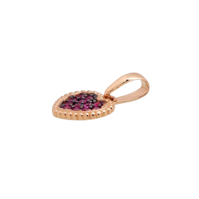 Anhänger aus Rotgold 585 mit Zirkonia