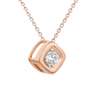 Anhänger aus Rotgold 585 mit Zirkonia