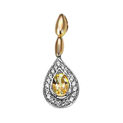 Anhänger aus Rotgold 585 mit Zirkonia
