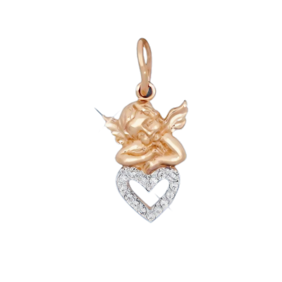 Anhänger aus Rotgold 585 mit Zirkonia