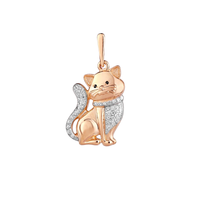 Anhänger aus Rotgold 585 mit Zirkonia