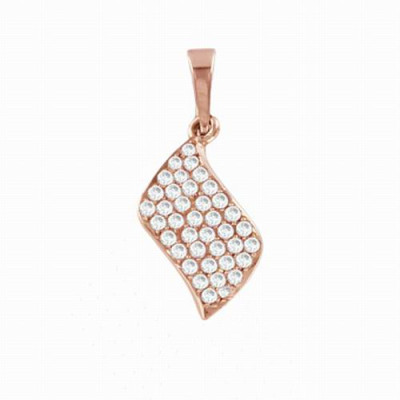 Anhänger aus Rotgold 585 mit Zirkonia