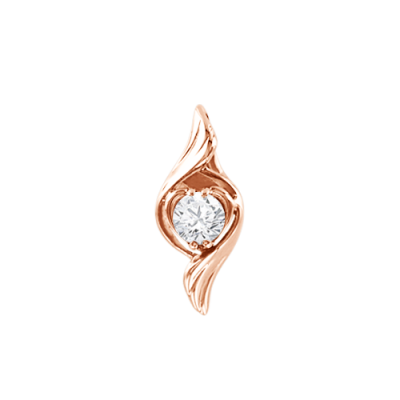 Anhänger aus Rotgold 585 mit Zirkonia