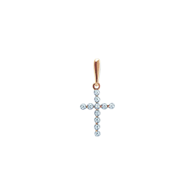 Anhänger aus Rotgold 585 mit Zirkonia