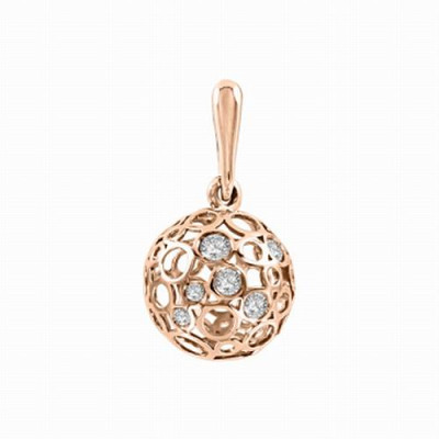 Anhänger aus Rotgold 585 mit Zirkonia