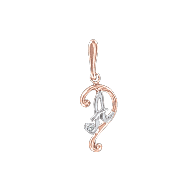 Anhänger aus Rotgold 585 mit Zirkonia