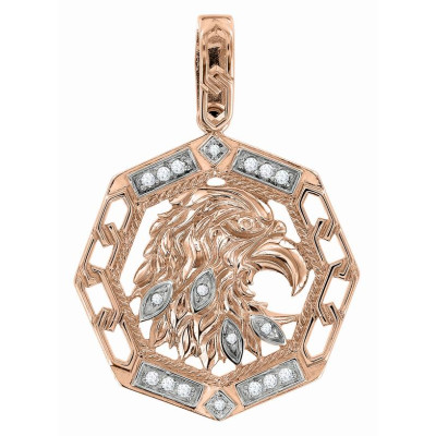 Anhänger aus Rotgold 585 mit Zirkonia