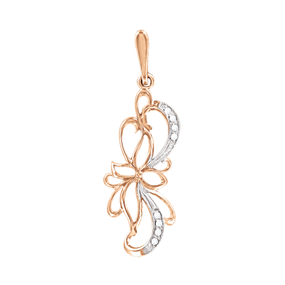 Anhänger aus Rotgold 585 mit Zirkonia