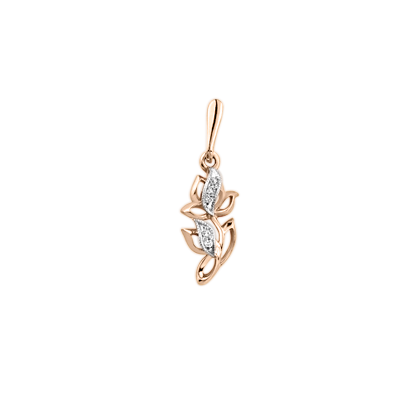 Anhänger aus Rotgold 585 mit Zirkonia