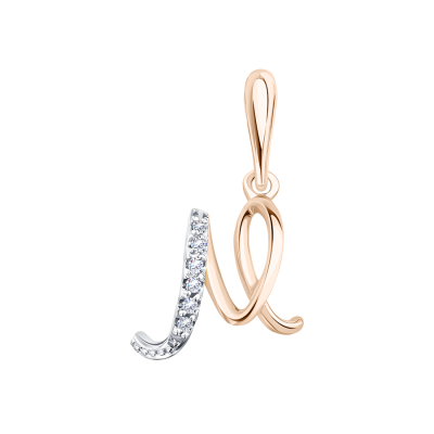 Anhänger aus Rotgold 585 mit Zirkonia