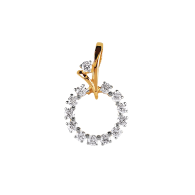 Anhänger aus Rotgold 585 mit Zirkonia