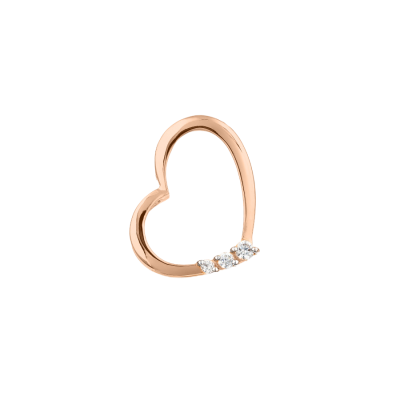 Anhänger aus Rotgold 585 mit Zirkonia