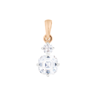 Anhänger aus Rotgold 585 mit Zirkonia