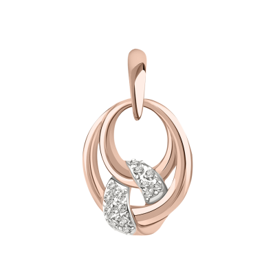 Anhänger aus Rotgold 585 mit Zirkonia