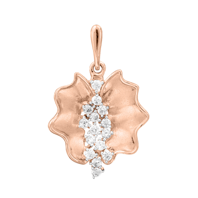 Anhänger aus Rotgold 585 mit Zirkonia