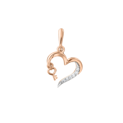 Anhänger aus Rotgold 585 mit Zirkonia