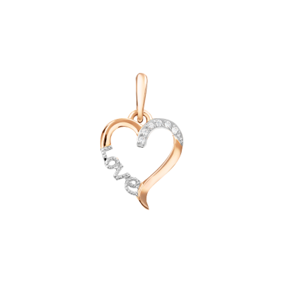 Anhänger aus Rotgold 585 mit Zirkonia