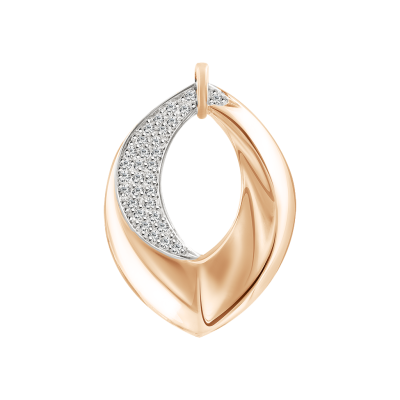 Anhänger aus Rotgold 585 mit Zirkonia