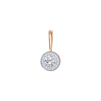 Anhänger aus Rotgold 585 mit Zirkonia