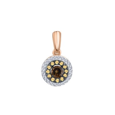 Anhänger aus Rotgold 585 mit Zirkonia
