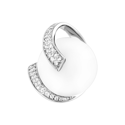 Anhänger aus Silber 925 mit Mondstein und Zirkonia