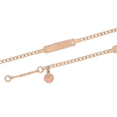 Kinder Armband aus Rotgold 585