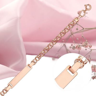 Kinder Armband aus Rotgold 585