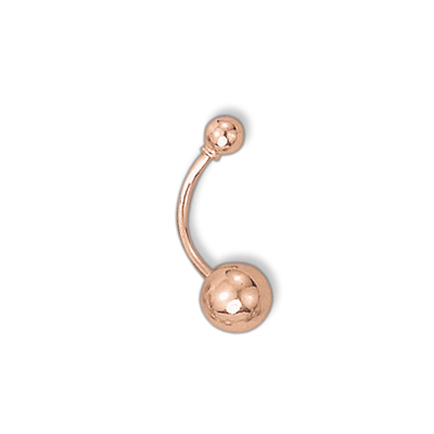 Bauchnabelpiercing aus Rotgold 585