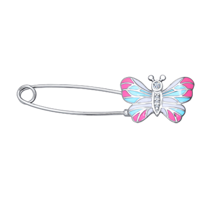 Brosche aus Silber 925 mit Zirkonia