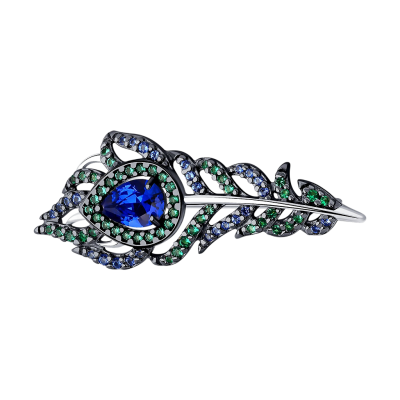 Brosche aus Silber 925 mit Zirkonia