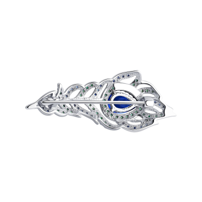 Brosche aus Silber 925 mit Zirkonia
